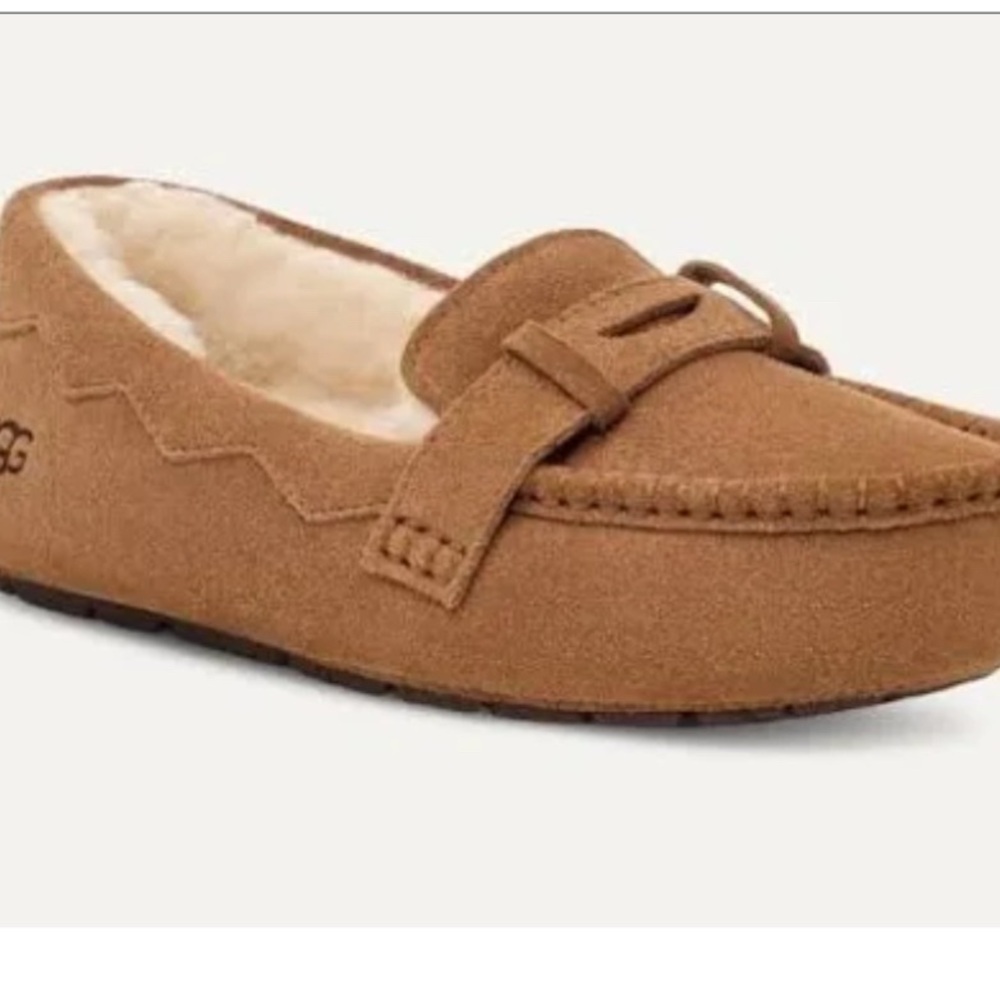 UGG Brown Suede Moccasin Slippers